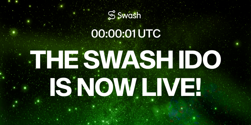 SWASH IDO: PUBLIC SALE NOW LIVE!